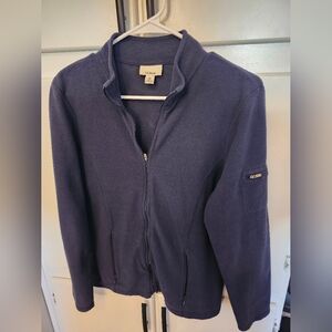 L.L.Bean Navy Fleece Pullover Size Medium